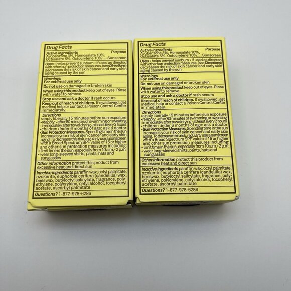 Sun Bum Premium Sunscreen SPF 30 Face Stick Water Resistant 0.45 Oz Lot Of 2 - Picture 3 of 5